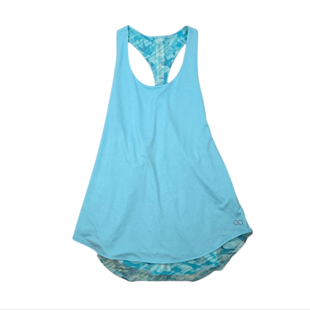 Calia Blue Mesh Reversible Racerback Top - Picture 4 of 14